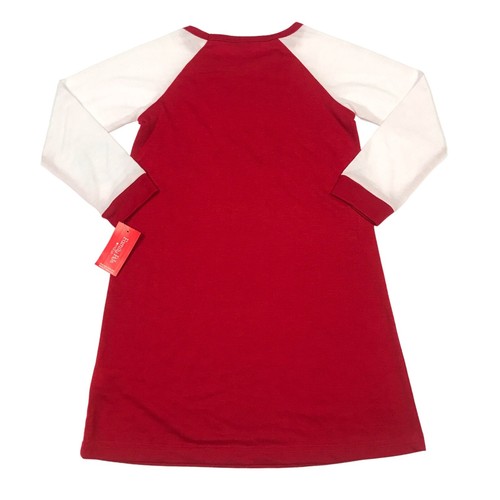 Macy's Family PJs Kids Size S 6-7 'Merry' Christmas Pajama Top Red - Picture 2 of 11