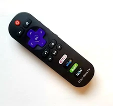 Genuine OEM TCL Roku TV Remote Control NETFLIX/ SLING/ HULU / NOW  Hot Keys