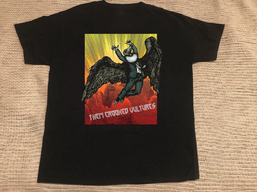 T-shirt Vintage Them Crooked Vultures - Coton, Impressions Graphiques, Tailles S à 5XL