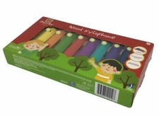 Xylophone Play Wood Toy First Act Musical Music Mallets Eight Colorful Keys NEW