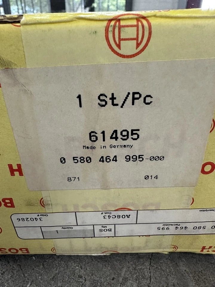 Bomba de combustible eléctrica BMW - BOSCH - 0580464995, 69491 - NUEVO OEM NUEVO EN CAJA NOS Foto 2 de 4