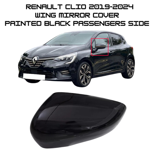 Coque De Rétroviseur Gauche Pour Renault Clio 4, Captur, Zoé - Couleur Noire - Occasion (présente Des Rayures)