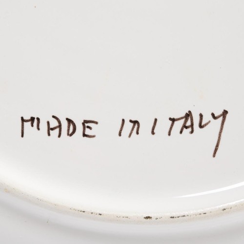 Palio di Siena Italian Contrade Ceramic Green Yellow Red Dragon Drago Plate 11" - Picture 6 of 6