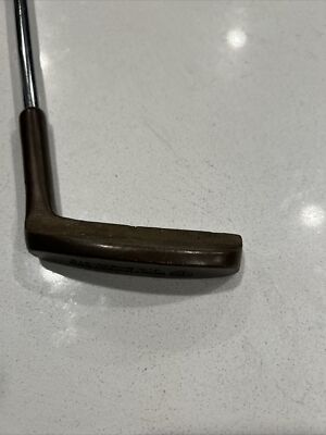 Le Fiell GOLDEN TITAN Brass Head Putter 1960's Ruby Red 35 Shaft RARE