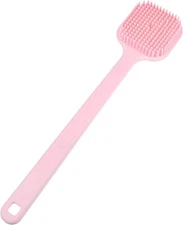 VOCOSTE Soft Silicone Bath Brush, Non-Slip Back Scrubber Shower with Long Handle