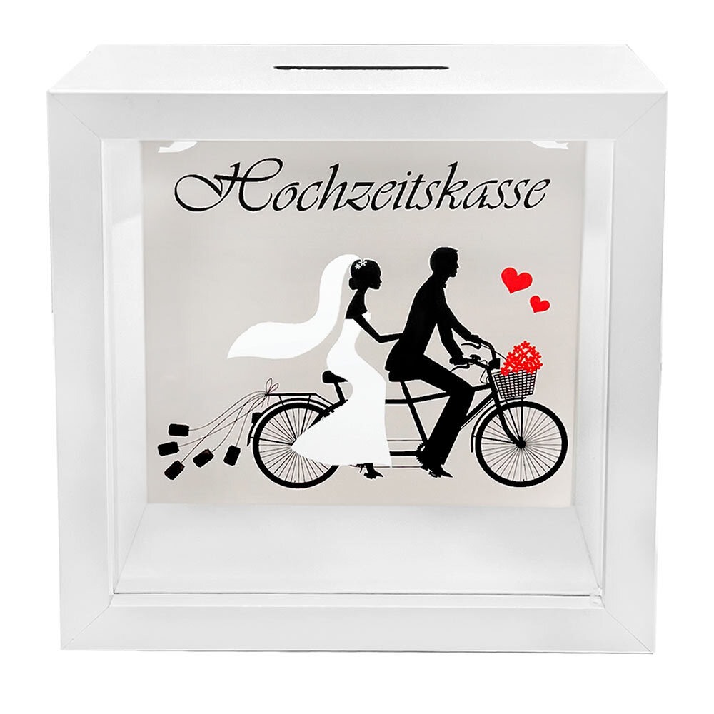Spardose Hochzeitskasse Sparschwein Bilderrahmen Geldgeschenk Hochzeit Brautpaar