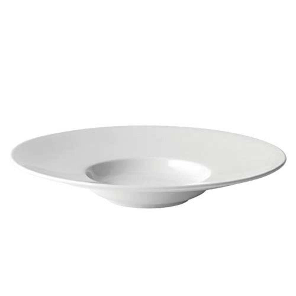 Utopia Z06003-000000-B01006 Anton Black Mira Wide Rim Pasta Plate 11inch / 28cm