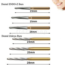 Dental Surgical Tungsten Carbide FG Bur/Endo-Z Burs 28/25mm Kit For High Speed