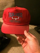Vintage One Size Highlander Football Snapback Trucker Hat NICE