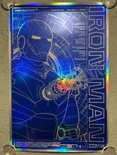 Iron Man Tony Stark Avengers Blue Foil Poster Movie Mondo Art Print Bruce Yan