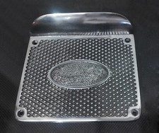 Frühe Oldtimer Auto / LKW Seiten Trittbrett Fuß Trittplatten Set Alu Metall