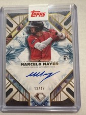 2025 Topps Diamond Icons - Autographs Marcelo Mayer #AC-MMA Blue  /15 (AU, RC)