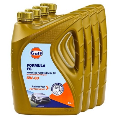 Motoröl Gulf Formula FS 5W-30 4 X 4 Liter für Ford Transit Honda Hyundai i20 i10