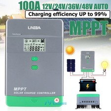 5200W MPPT Solar Charge Controller 100A 12V 24V 36V 48V PV Battery Regulator