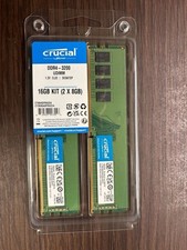 Crucial DDR4-3200 16GB 2x8GB Desktop RAM CT2K8G4DFRA32A UDIMM Unused