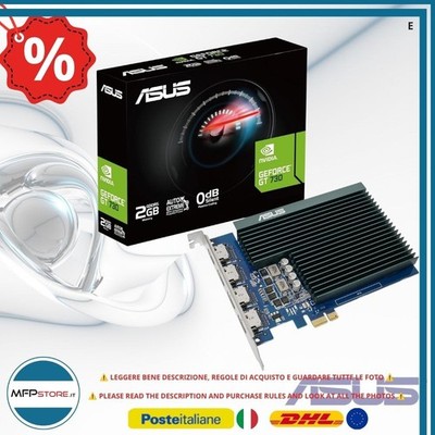 ASUS Grafikkarte GeForce GT 730 2GB GDDR5 Passiv 4x HDMI PCIe T1NW - Versiegelt