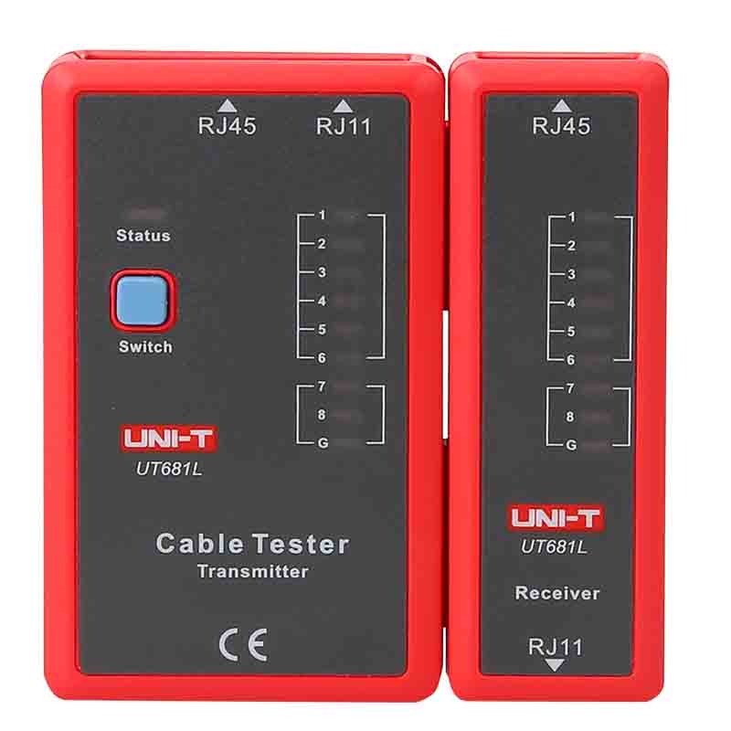 Uni-T Grau Multimeter, Tester Do Kabli Ut-681L (Kabeltester) - Bild 3