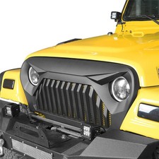Angry Bird Front Grill Grille W Built-in Mesh Insert For Jeep Wrangler Tj 97-06