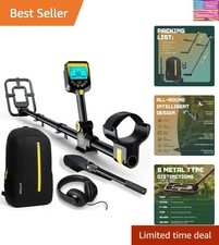 Metal Detector for Adults Waterproof - 2000mAh Chargeable Professional Cordle...