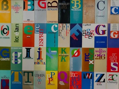 ITC Type Specimen 48 Booklets 1978-1987 - One Lot - Typography Ephemera