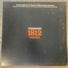 Tchaikovsky 1812 Overture Op 49 Gatefold LP London CS 6670 Zubin Mehta Vinyl