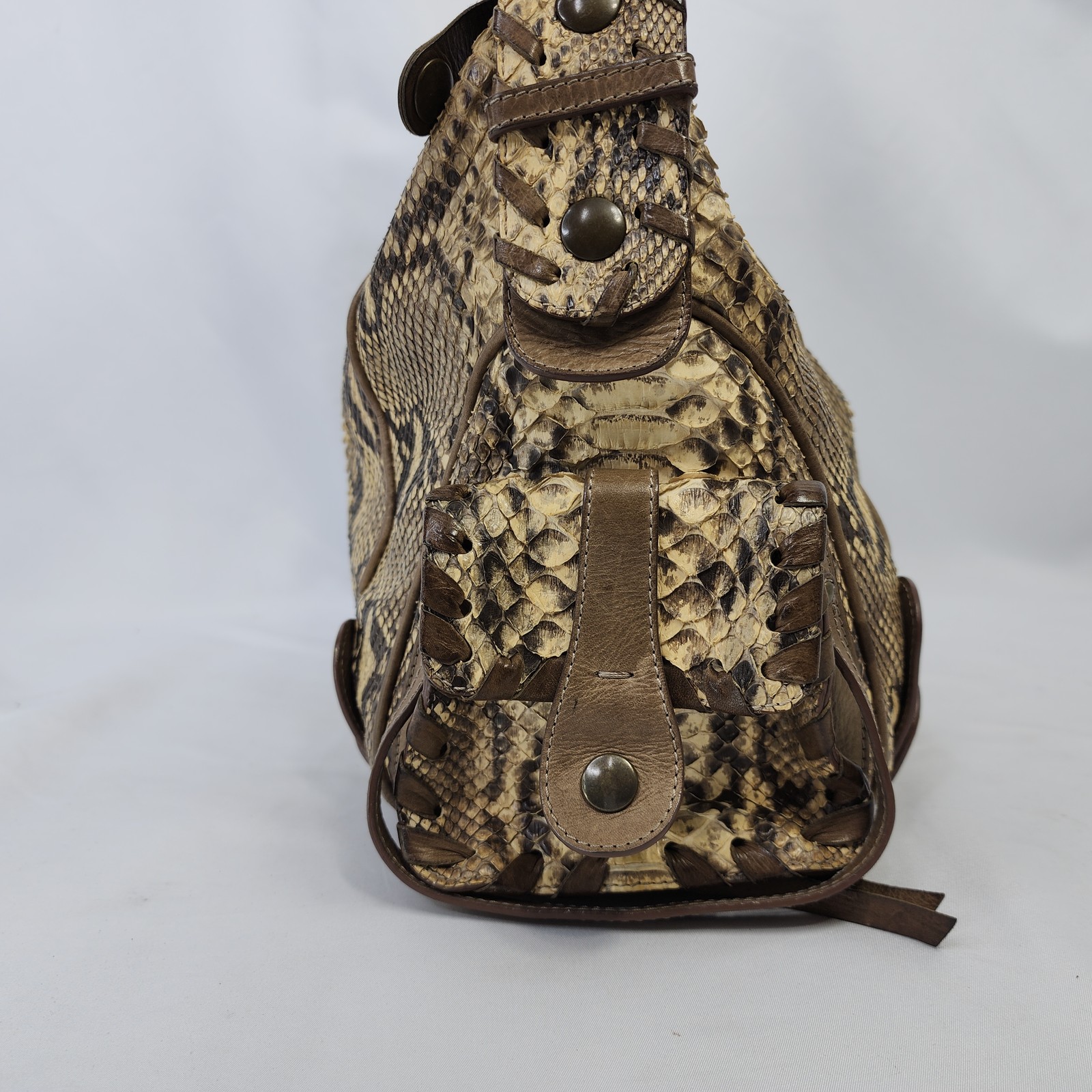 Chloe Python Snakeskin Leather Silverado Shoulder… - image 3