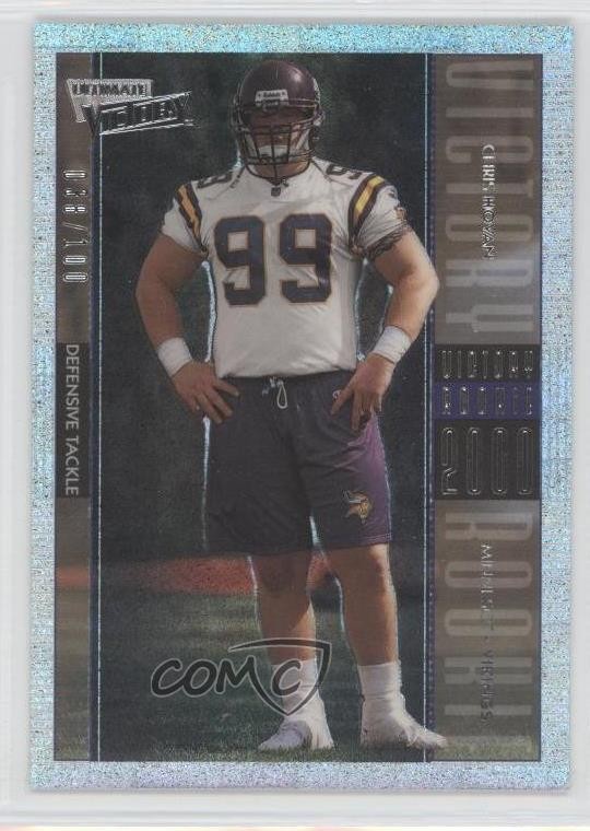 2000 Upper Deck Ultimate Victory Parallel 100 /100 Chris Hovan #98 Rookie RC 3c7