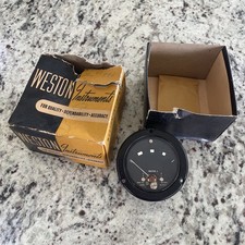 NOS Vintage Weston Electrical Instrument Airplane Gauge Model 1531 NOS Vintage Weston Electrical Instrument Airplane Gauge Model 1531