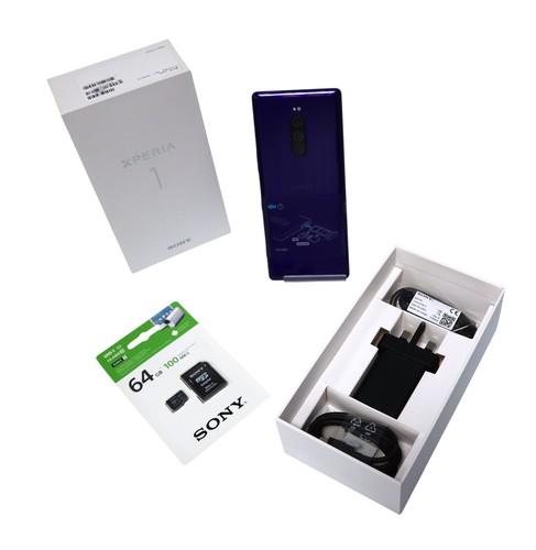Sony Xperia 1 6,5" Smartphone 4K OLED 128GB 6GB RAM Singola SIM + 64GB MicroSD Regno Unito prezzo ebay