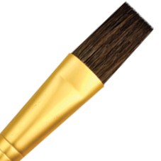 Royal & Langnickel Crafter's Choice Camel Hair Flat Artist Brush Size 1/2""