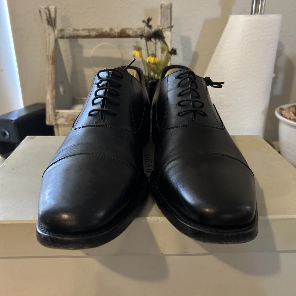 Hermoso! Zapato de vestir Giorgio Armani para hombre talla 42EU 9US 9/10! ¡$575 con caja! Foto 4 de 4