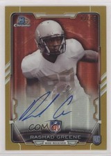 2015 Bowman Chrome Rookie Gold Refractor 3/75 Rashad Greene #RCRA-RGR Auto 0c6