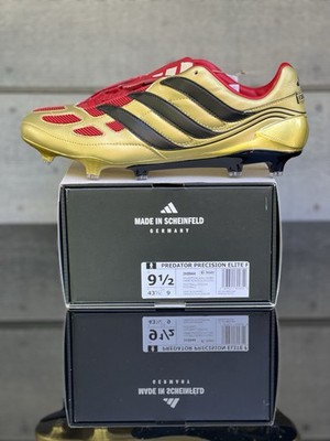 Adidas Predator Precision Fg Zinedine Zidane Gold IH0944 Made In Germany Sz 9.5