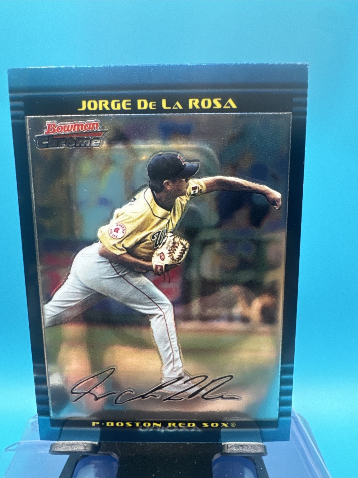 Jorge DE LA Rosa #144 Baseball Cards 2002 Bowman Chrome Draft Picks trading card — raw and PSA graded price guide