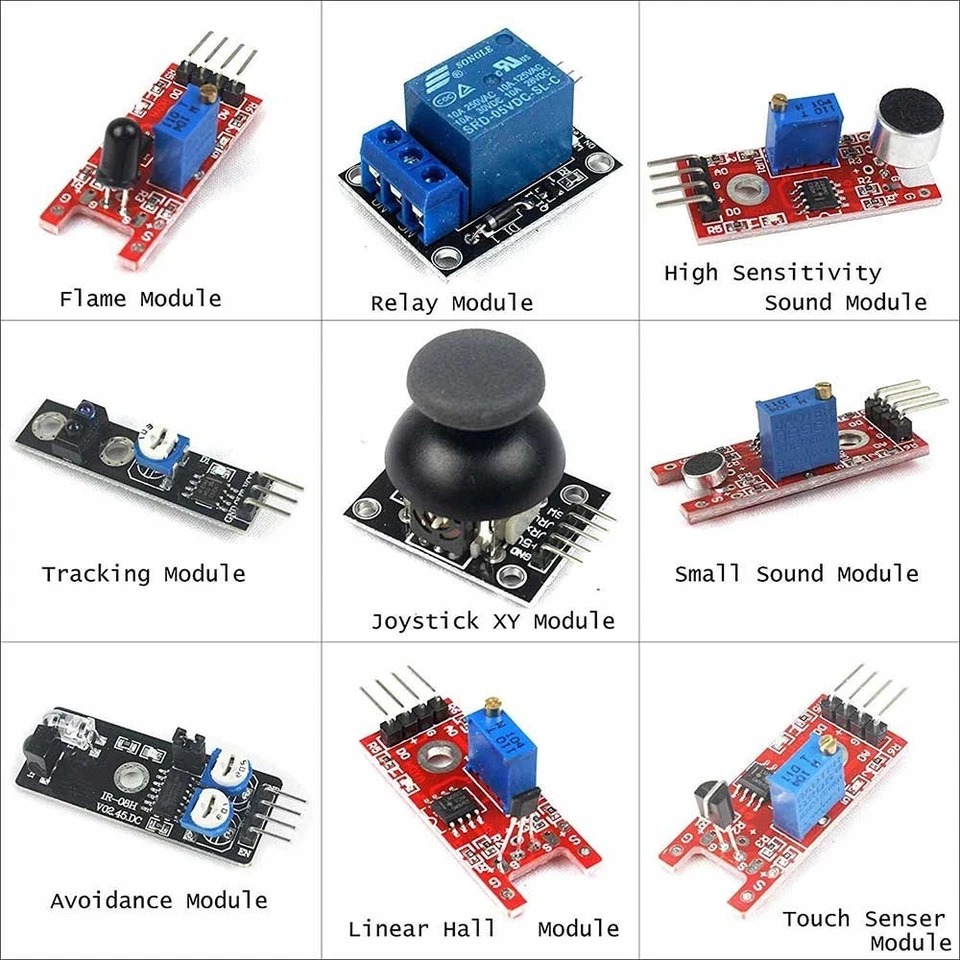 37 Sensor Module Kit für Arduino UNO R3 Mega 2560 Nano Pi DIY-Projekte Starter - Bild 3 von 4