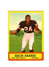 1963 Topps ERICH BARNES #57 VG/EX EX--Giants, short print!!