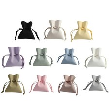 Portable Jewelry Storage Bag in Faux Leather for Earrings and Small Accessories