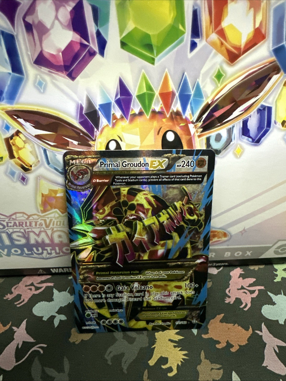 Primal Groudon EX (Omega - 151 Full Art) 151/160 XY - Primal Clash Holo NM