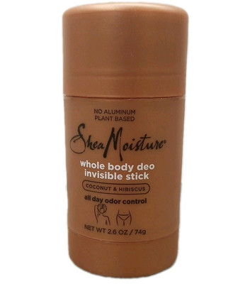 SHEA MOISTURE Coconut & Hibiscus Whole Body Invisible Stick Deodorant, 2.6 oz