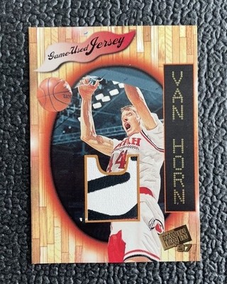  KEITH VAN HORN 1997 PP GAME USED UTAH UTES LOGO PATCH JERSEY CARD #'d /400! 