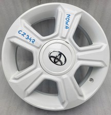 1x Alufelge 14 Zoll 4.5" 4x100 39ET Glanz Weiß PZ493-90672 Toyota Aygo Rim Wheel