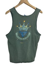 Vintage 90  s Op Ocean Pacific Men  s Classic Hawaiian Green Tank Top Shirt Size L