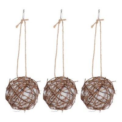 3pcs Praktische Vögel nisten materielles Outdoor - Nest (hellbraun)