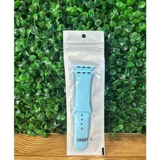New Light Blue Silicone Smart Watch Band Adult NWT Watch Band Size 38MM Gift