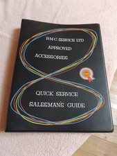 BMC Approved Accessories Quick Service Salemans Guide 1961 VGC MG Austin Morris