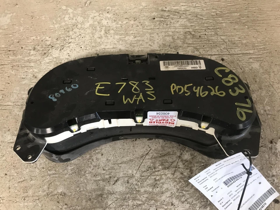 Б/у спидометр датчик подходит: 2005 Chevrolet Silverado 2500 пикап кластер MPH США - Изображение 3 из 4