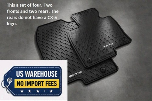 2017-2025 Mazda CX-5 All Weather Floor Mats Set of 4 Genuine OEM KBG6V0350