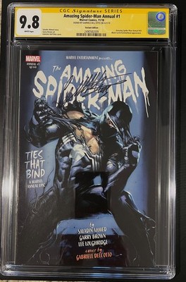AMAZING SPIDER-MAN ANNUAL #1 VARIANT  CGC 9.8 SS Signed by GABRIELE DELL'OTTO