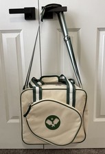 Newluck Pickleball Paddle Tote Crossbody Sling Bag Beige Large Detachable Strap