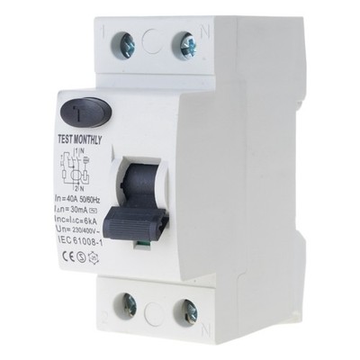 2P 40A Residual Current Circuit Breaker Residual Current Device Easy to Use